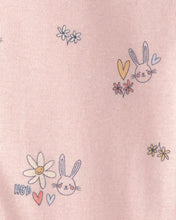 Cargar imagen en el visor de la galería, Easter Bunny 100% Cotton Snug Fit 1-Piece Pajama Set - Pink
