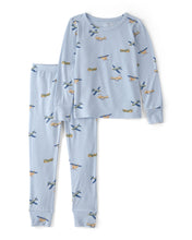 Cargar imagen en el visor de la galería, Plane PurelySoft 2-Piece Pajama Set - Blue
