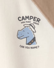 Cargar imagen en el visor de la galería, Dinosaur French Terry Pullover Sweatshirt - Brown/Ivory
