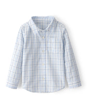Cargar imagen en el visor de la galería, Plaid Button-Down Shirt - Blue
