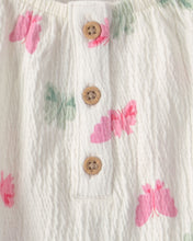 Cargar imagen en el visor de la galería, 2-Piece Butterfly Top &amp; Short Set - Green/Ivory
