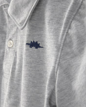 Cargar imagen en el visor de la galería, 2-Piece Dinosaur Polo &amp; Short Set - Grey/Navy

