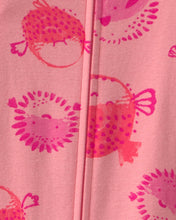Cargar imagen en el visor de la galería, Pufferfish 100% Cotton 1-Piece Pajama - Pink
