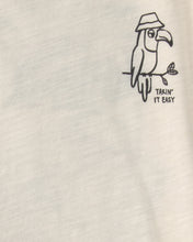 Cargar imagen en el visor de la galería, Playera Con Gráfico Tropical Con Tucán Crema
