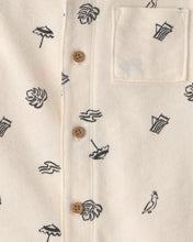 Cargar imagen en el visor de la galería, Camisa De Manga Corta De Botones Con Estampado Beach
