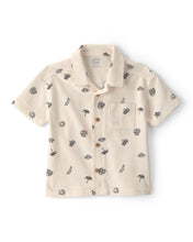 Cargar imagen en el visor de la galería, Camisa De Manga Corta De Botones Con Estampado Beach
