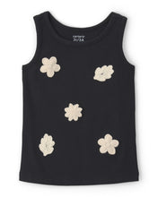 Cargar imagen en el visor de la galería, Blusa De Tirantes Bordada Floral Negra

