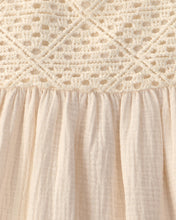 Cargar imagen en el visor de la galería, Crochet Gauze Dress - Ivory
