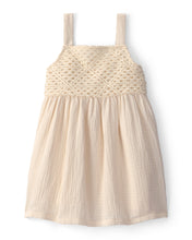 Cargar imagen en el visor de la galería, Crochet Gauze Dress - Ivory
