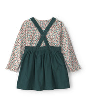 Cargar imagen en el visor de la galería, 2-Piece Floral Corduroy Long-Sleeve Dress Set
