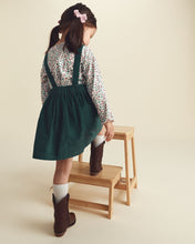 Cargar imagen en el visor de la galería, 2-Piece Floral Corduroy Long-Sleeve Dress Set
