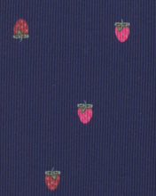 Cargar imagen en el visor de la galería, 2-Piece 'Sweet &amp; Kind' Strawberry Sweatshirt &amp; Pant Set - Navy Blue

