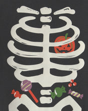 Cargar imagen en el visor de la galería, 2-Piece Halloween Glow in the Dark Skeleton 100% Cotton Snug Fit Pajama Set - Black
