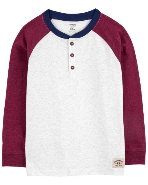 Long-Sleeve Henley Tee