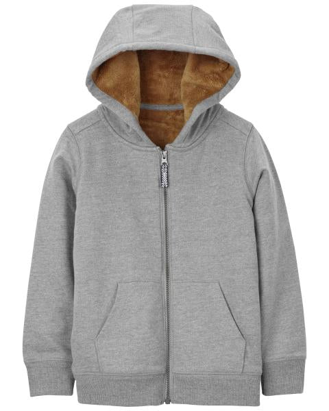 Fuzzy-Lined Hoodie