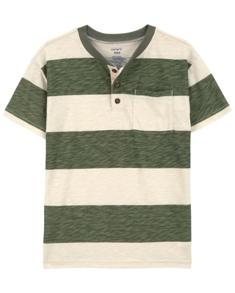 Striped Jersey Henley