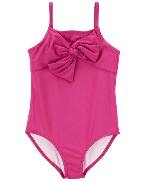 Crossover Bow 1-Piece Swimsuit