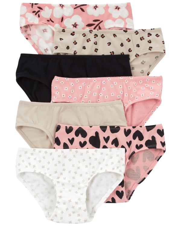 7-Pack Leopard Hipster Stretch Cotton Undies