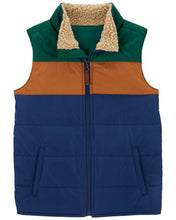 Cargar imagen en el visor de la galería, Colorblock Zip-Up Puffer Vest

