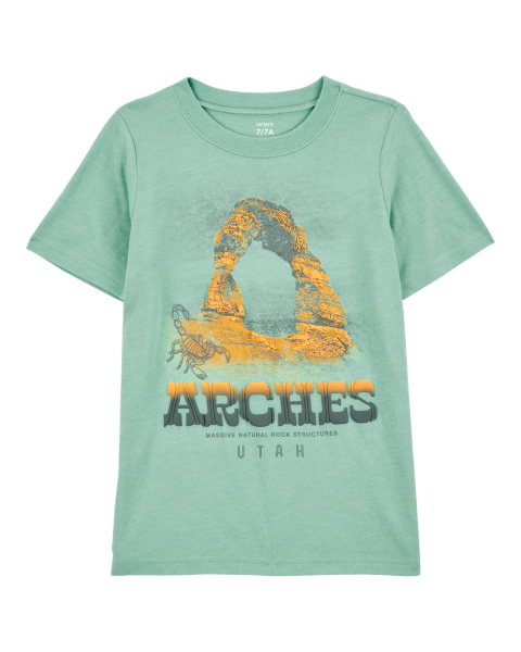 Knit Short-Sleeve Tee - Green