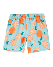 Cargar imagen en el visor de la galería, Orange Print Swim Trunks
