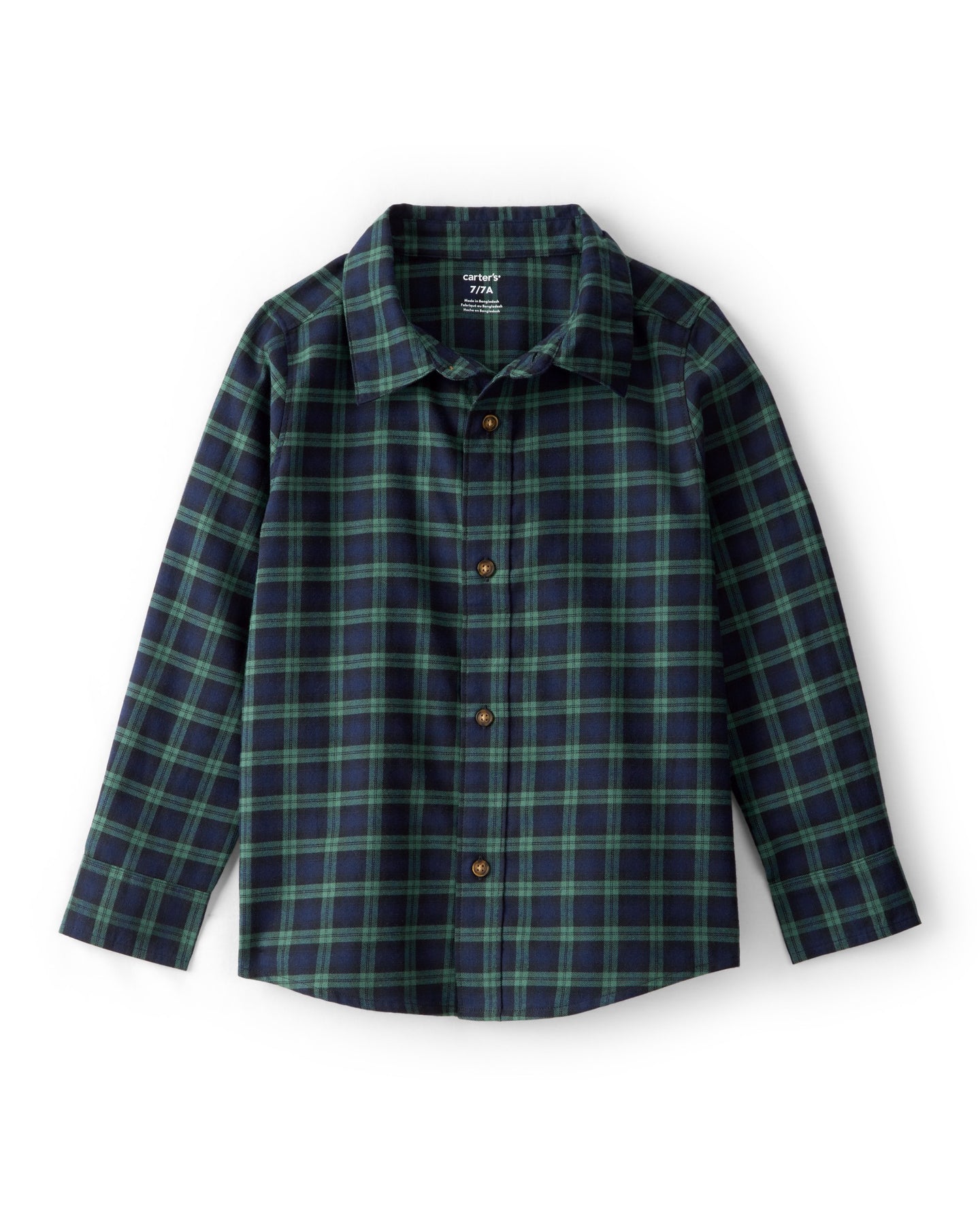 Woven Shirt Green Plaid