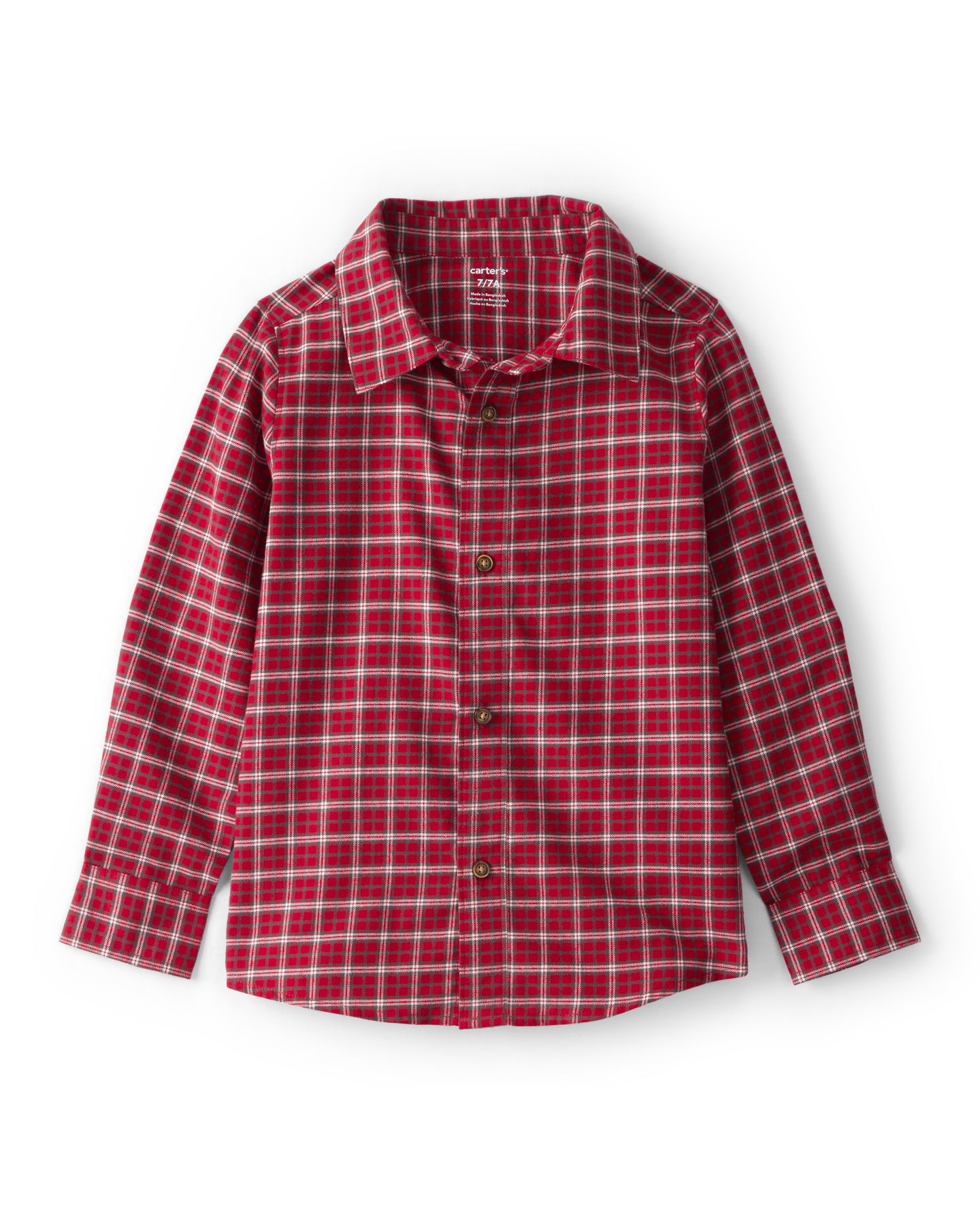 Woven Shirt Red Plaid