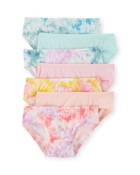 7-Pack Print Hipster Underwear - Pink/Blue