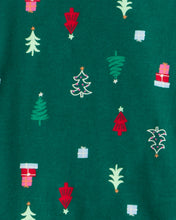 Cargar imagen en el visor de la galería, 2PC Cotton Green Christmas Tree Prt
