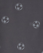 Cargar imagen en el visor de la galería, Soccer 100% Cotton Short-Sleeve Snug Fit 4-Piece Pajama Set - Green/Grey
