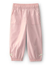 Cargar imagen en el visor de la galería, Toddler Girl Bow-Cuff Poplin Joggers - Pink
