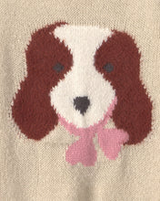 Cargar imagen en el visor de la galería, Toddler Girl Dog Sweater - Cream
