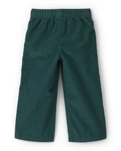 Cargar imagen en el visor de la galería, Toddler Girl Floral Corduroy Wide-Leg Pants - Green
