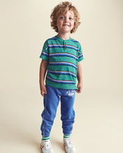 Cargar imagen en el visor de la galería, Toddler Boy 'Let's Play' French Terry Joggers - Blue
