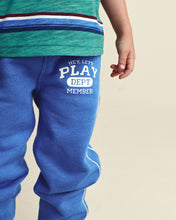 Cargar imagen en el visor de la galería, Toddler Boy 'Let's Play' French Terry Joggers - Blue
