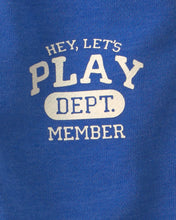 Cargar imagen en el visor de la galería, Toddler Boy 'Let's Play' French Terry Joggers - Blue
