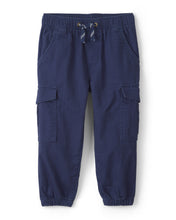 Cargar imagen en el visor de la galería, Toddler Boy Cargo Joggers - Navy Blue
