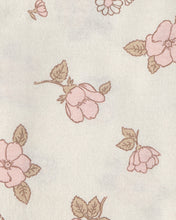 Cargar imagen en el visor de la galería, Paquete de 4 mantas receptoras florales en rosa y crema
