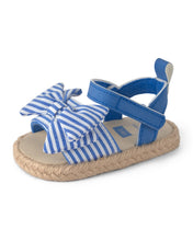 Cargar imagen en el visor de la galería, Baby Girl Striped Sandals - Blue
