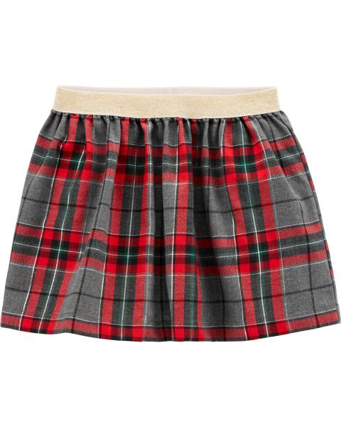 Holiday Plaid Skirt