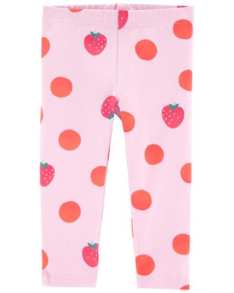 Strawberry Capri Leggings