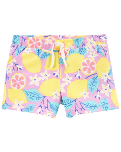 Lemons Pull-On French Terry Shorts