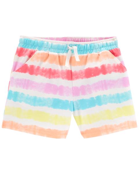 Tie-Dye Pull-On French Terry Shorts