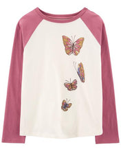 Cargar imagen en el visor de la galería, Butterfly Raglan Jersey Tee
