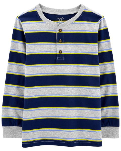 Striped Henley Tee