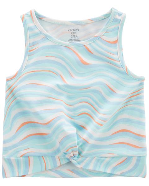 Groovy Striped Active Twisted Top