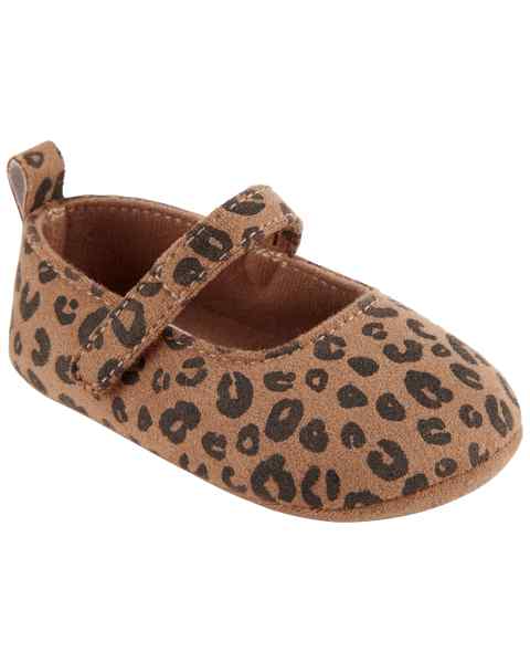 Leopard Mary Jane Baby Shoes